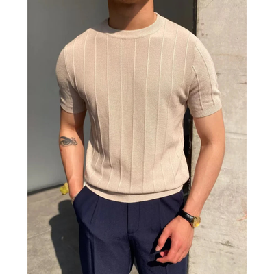 Herre Lækker Rib T-Shirt | Minimalistisk
